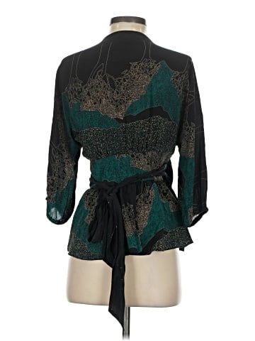 Maple 3/4 Sleeve Silk Top (view 2)
