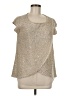 Zara Silver Short Sleeve Top Size M - photo 1