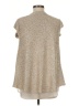 Zara Silver Short Sleeve Top Size M - photo 2