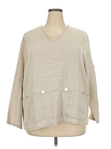 Coldwater Creek 3/4 Sleeve Button-Down Shirt (view 1)