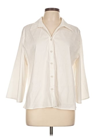Chico's 3/4 Sleeve Button-Down Shirt (view 1)