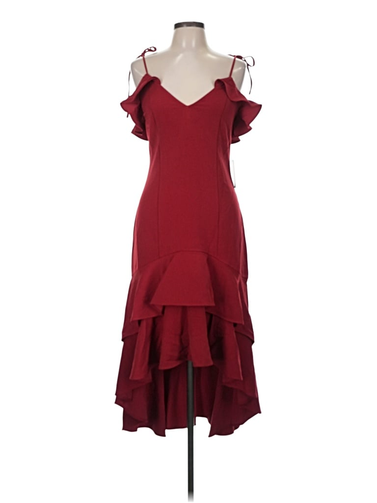 Express Cocktail Dress In Burgundy
