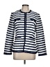 Ann Taylor Stripes Blue Jacket Size 10 (petite) - photo 1
