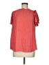 Ann Taylor 100% Polyester Red Short Sleeve Blouse Size M (tall) - photo 1
