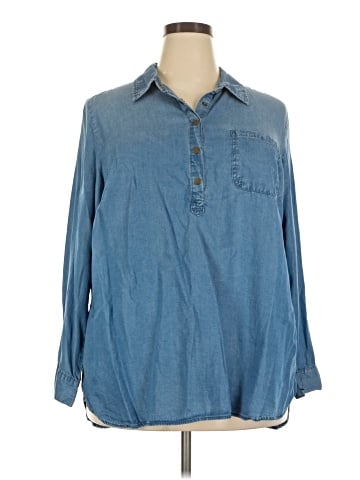 Style&Co Long Sleeve Button-Down Shirt (view 1)