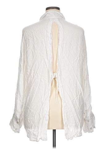 American Eagle Outfitters Long Sleeve Button-Down Shirt (view 2)