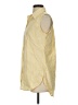North Style 100% Cotton Stripes Yellow Sleeveless Button-Down Shirt Size S - photo 5