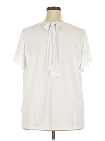 Susan Graver Short Sleeve Blouse (view 2)