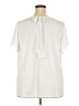 Susan Graver Ivory Short Sleeve Blouse Size 2X - photo 2