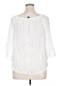 Unique Spectrum 100% Polyester White 3/4 Sleeve Blouse Size 1X - photo 2