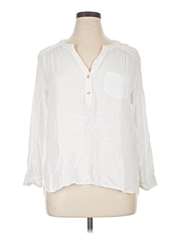 Rose + Olive 3/4 Sleeve Button-Down Shirt (view 1)