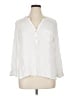Rose + Olive 100% Rayon White 3/4 Sleeve Button-Down Shirt Size XL - photo 1