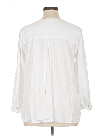 Rose + Olive 3/4 Sleeve Button-Down Shirt (view 2)