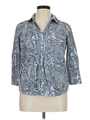 Van Heusen 3/4 Sleeve Button-Down Shirt (view 1)