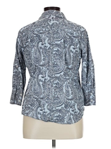 Van Heusen 3/4 Sleeve Button-Down Shirt (view 2)