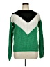 Love By Design Color Block Green Pullover Sweater Size XL - photo 1