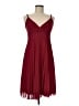 I.N. Studio Solid Burgundy Cocktail Dress Size 6 - photo 1