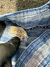 Pilcro 100% Linen Blue Short Sleeve Blouse Size XS - photo 8