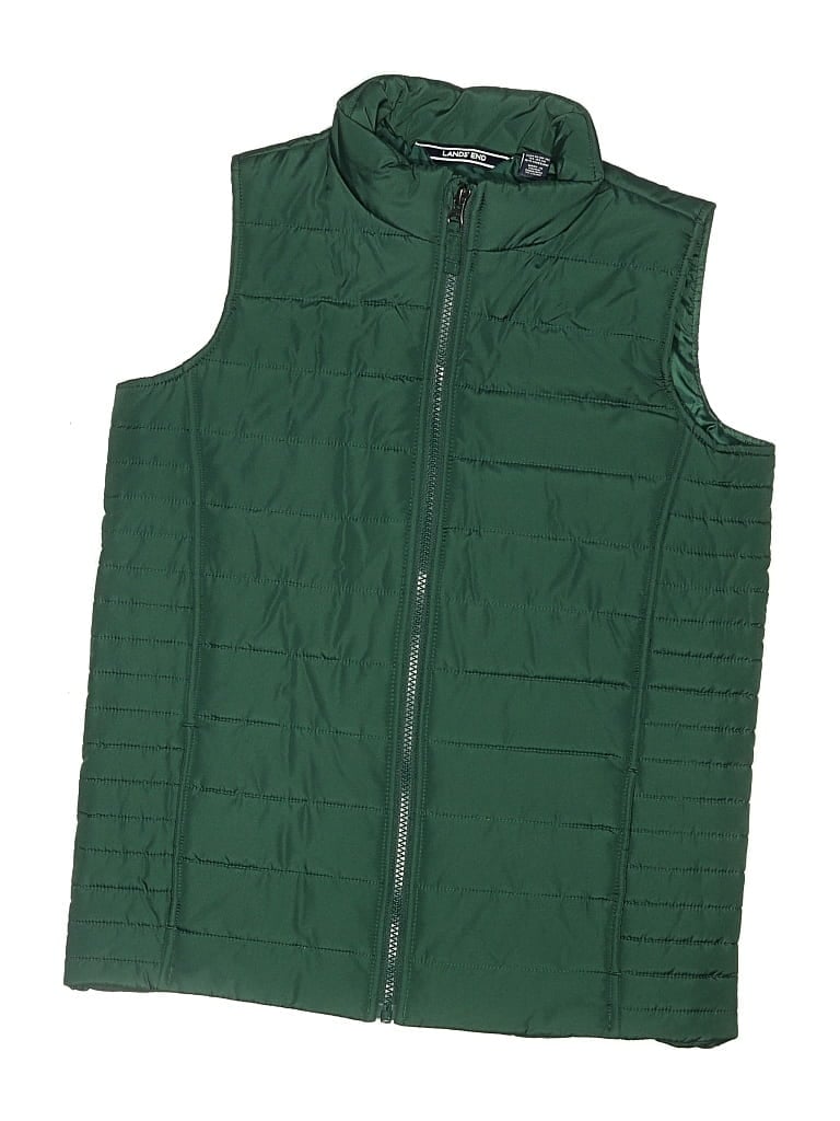 Pre-owned Lands' End Kids'  Vest In Green