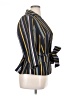 ELOQUII Stripes Blue Gold Blazer Size 14 Plus - photo 4