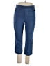 Lands' End Chevron-herringbone Blue Jeans Size M - photo 1