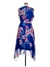 Eliza J 100% Polyester Floral Blue Cocktail Dress Size 16 - photo 2