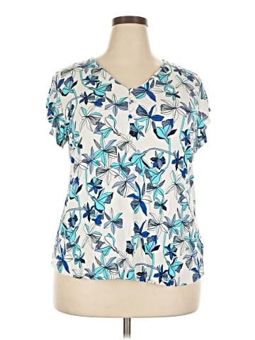 Liz Claiborne Short Sleeve Blouse (view 1)