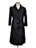 Carlisle 100% Acetate Black Trenchcoat Size 10 - photo 1
