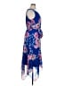 Eliza J 100% Polyester Floral Blue Cocktail Dress Size 16 - photo 4