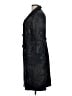 Carlisle 100% Acetate Black Trenchcoat Size 10 - photo 5