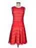 BCBGMAXAZRIA Tweed Red Cocktail Dress Size M - photo 1
