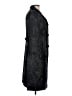 Carlisle 100% Acetate Black Trenchcoat Size 10 - photo 4