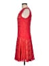 BCBGMAXAZRIA Tweed Red Cocktail Dress Size M - photo 5