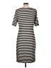 Ann Taylor Stripes Black Casual Dress Size L - photo 2
