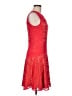BCBGMAXAZRIA Tweed Red Cocktail Dress Size M - photo 4