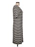 Ann Taylor Stripes Black Casual Dress Size L - photo 4