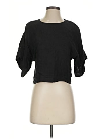 Black Crane Short Sleeve Top (view 1)