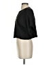 Black Crane 100% Linen Black Short Sleeve Top Size XS - photo 5
