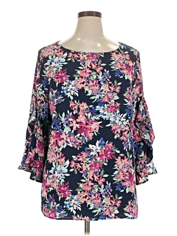 Counterparts 3/4 Sleeve Blouse (view 1)