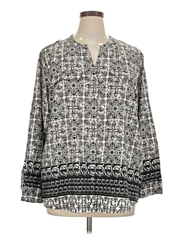 Joan Vass New York Long Sleeve Blouse (view 1)
