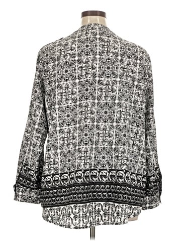 Joan Vass New York Long Sleeve Blouse (view 2)