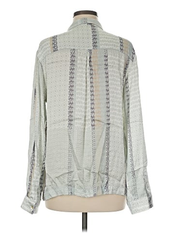 Asceno Long Sleeve Silk Top (view 2)
