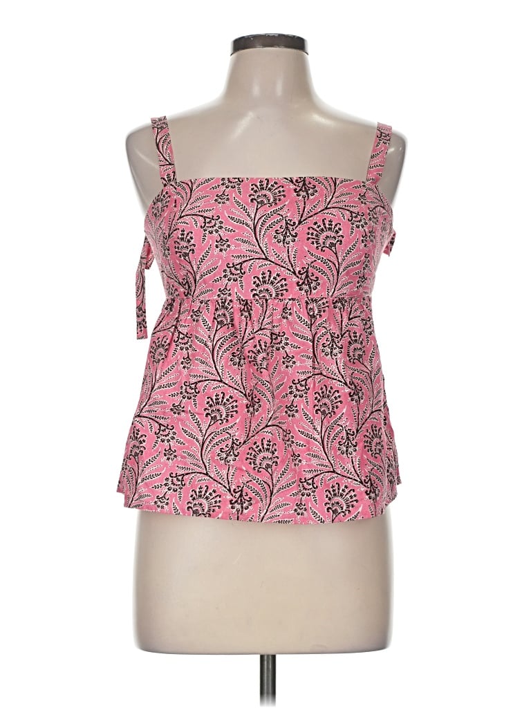 Pre-owned J.crew Collection Sleeveless Blouse In Pink