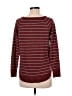 Pink Clover Stripes Burgundy Pullover Sweater Size M - photo 2