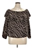 MICHAEL Michael Kors 100% Polyester Brown 3/4 Sleeve Blouse Size 0X - photo 1