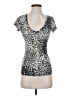 Express Silver Short Sleeve Top Size XS - photo 1