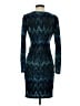 Cache Print Teal Cocktail Dress Size XS - photo 2