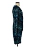 Cache Print Teal Cocktail Dress Size XS - photo 4
