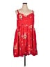 Torrid 100% Rayon Red Casual Dress Size 4X Plus (4) - photo 1