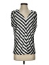 Violet & Claire 100% Polyester Stripes Silver Sleeveless Blouse Size S - photo 1
